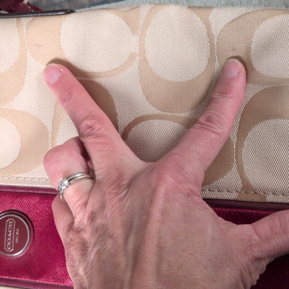 Coach Signature Canvas and Patent Leather Shoulder Bag K1394-29561E - Picture 15 of 15